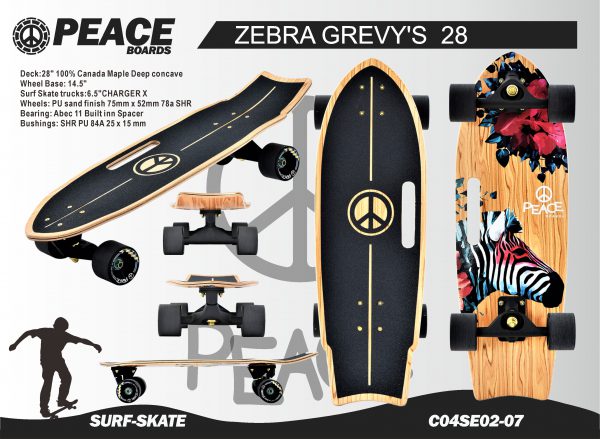 PEACE-BOARDS ZEBRA GREVY”S 28