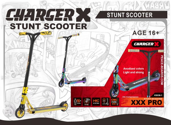 CHARGER X STUNT SCOOTER XXXPRO